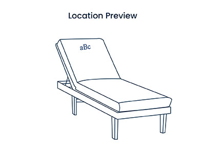 Classic Cabana Stripe Lounge Chair Cover - Blue,Blue