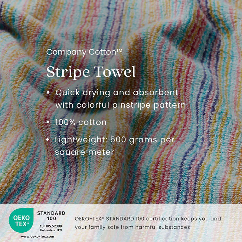 Stripe Bath Towel(Multi)-TheCompanyStore|59209