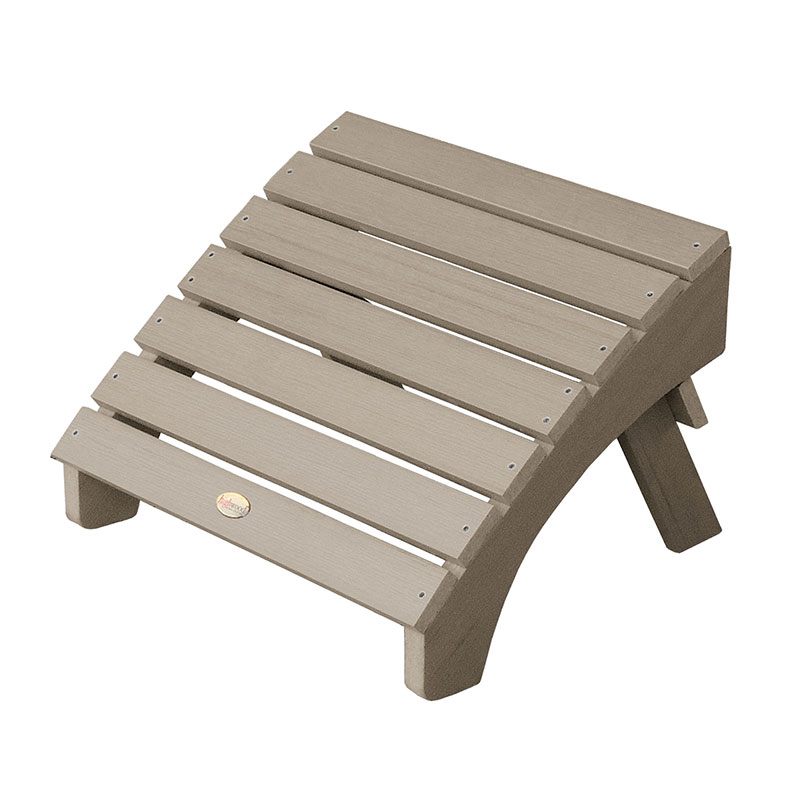 The Company Store Adirondack Folding Ottoman In Brown