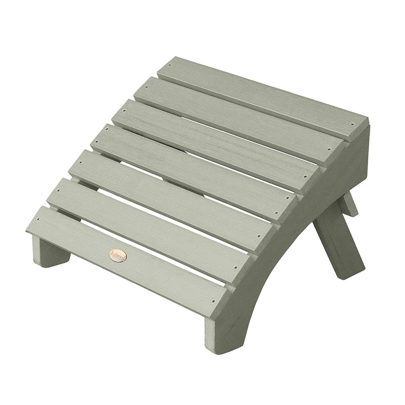 The Company Store Adirondack Folding Ottoman In Green