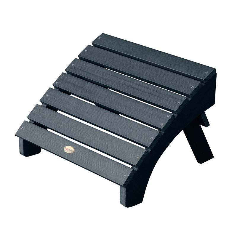 The Company Store Adirondack Folding Ottoman In Navy