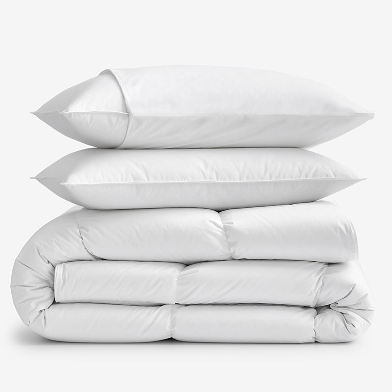 The Company Store 5-piece Down Comforter & Best Down Pillow Bundle