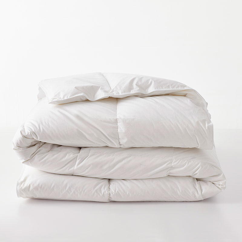 Premium Organic Cotton, Down Light Warmth Comforter - White, King