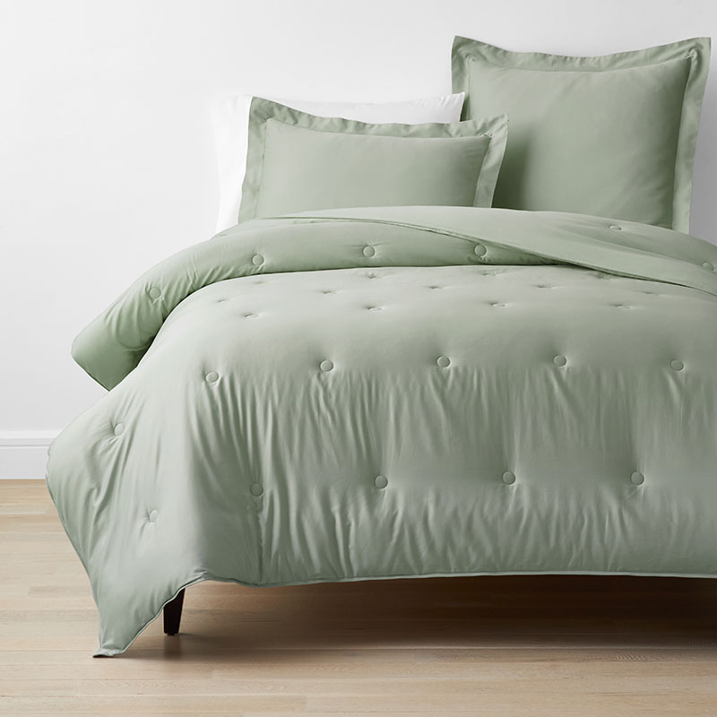 THE COMPANY STORE CLASSIC SMOOTH RAYON MADE FROM BAMBOO SATEEN COMFORTER