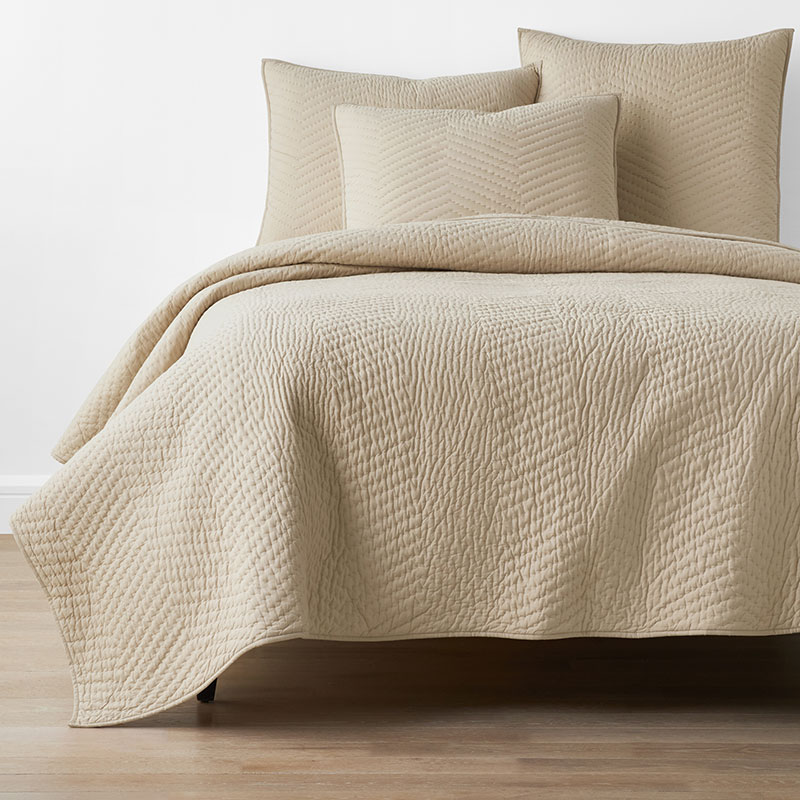 Cotton Voile Lightweight Quilt, Mushroom, Full/Queen | The Company Store