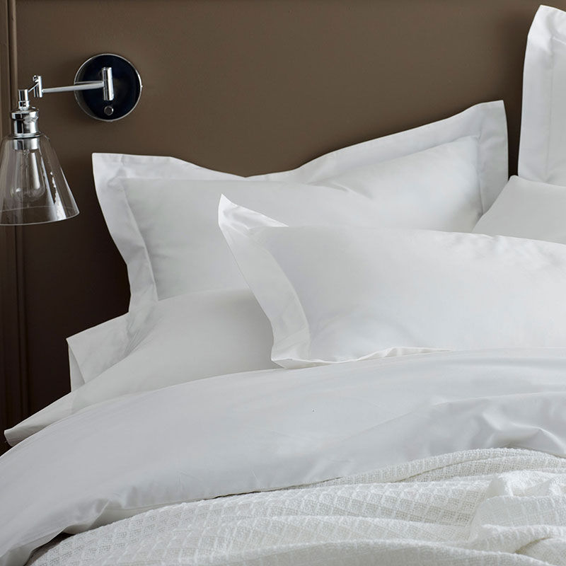 The Company Store Pearl Gray Solid 400-Thread Count Supima Cotton Percale California King Deep Pocket Fitted Sheet
