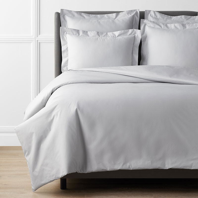 The Company Store Premium Cool Supima® Cotton Percale Duvet Cover In Pearl Gray