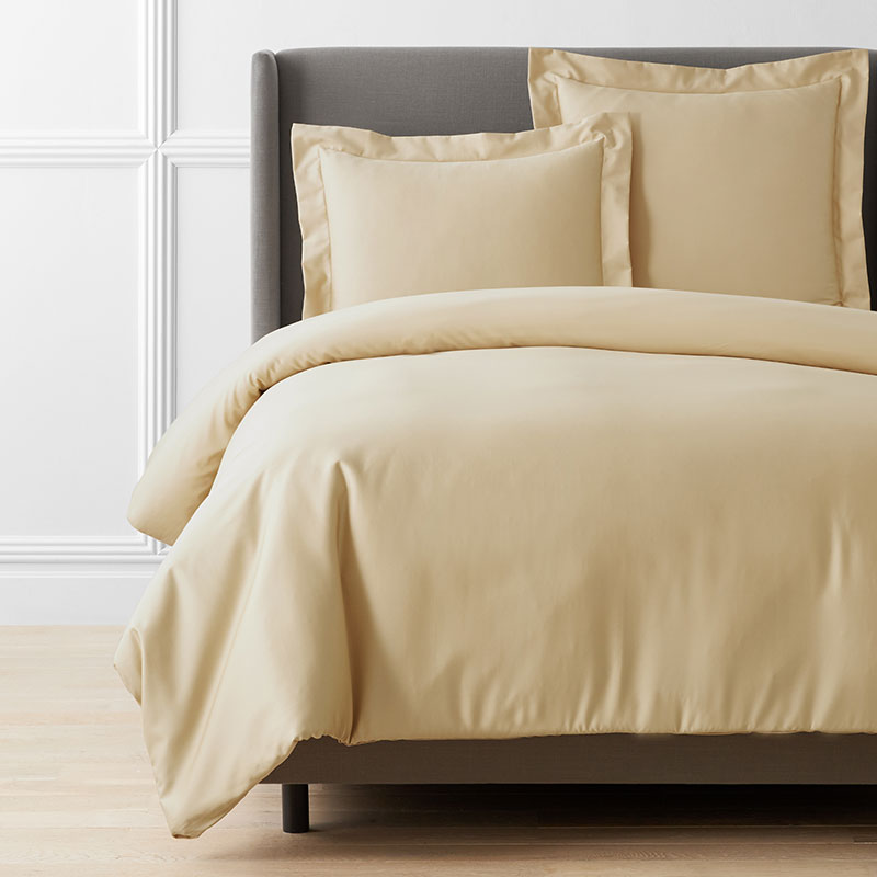 Supima® Cotton Wrinkle-Free Sateen Duvet Cover | The Company Store
