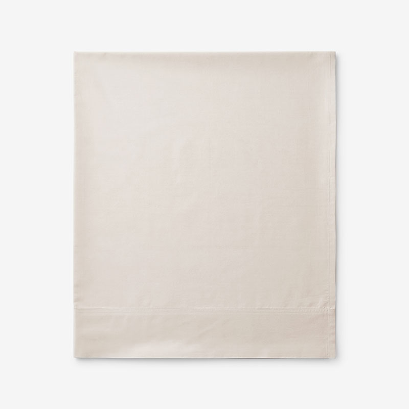 THE COMPANY STORE PREMIUM COOL SUPIMA® COTTON PERCALE DEEP POCKET FLAT BED SHEET 