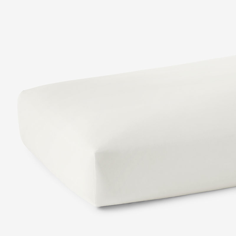 The Company Store Premium Cool Supima® Cotton Percale Fitted Bed Sheet In Ivory