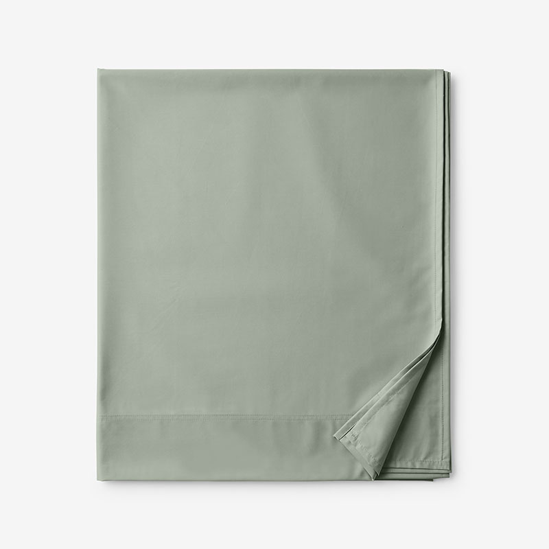 THE COMPANY STORE CLASSIC SMOOTH RAYON MADE FROM BAMBOO SATEEN FLAT BED SHEET 