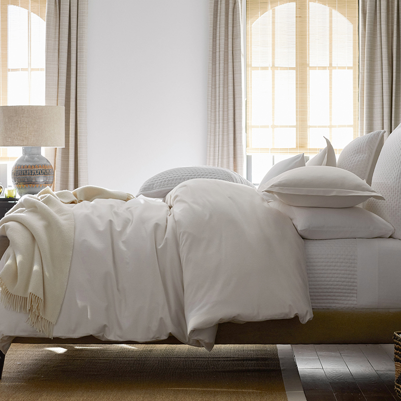 Premium Ultra-Cozy Cotton Flannel Flat Bed Sheet - White, Twin/Twin XL
