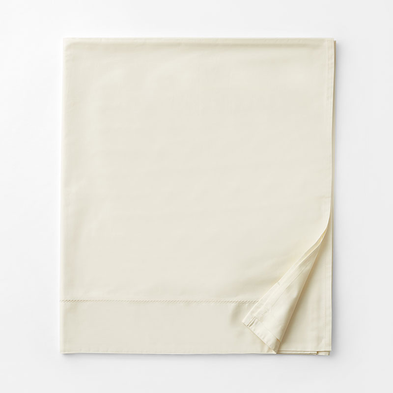 THE COMPANY STORE PREMIUM SMOOTH ORGANIC COTTON SATEEN FLAT BED SHEET 