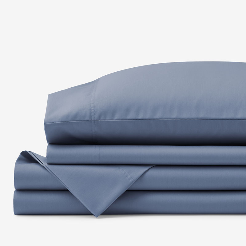 Sateen Bed Sheet Set - Infinity Blue, Queen