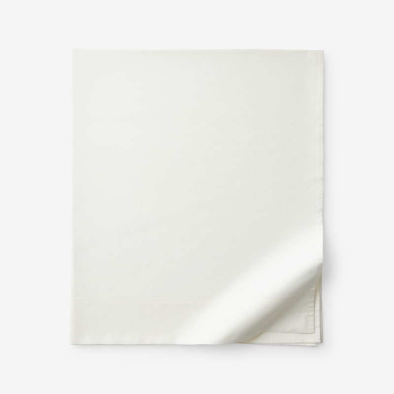 THE COMPANY STORE PREMIUM COOL SUPIMA® COTTON PERCALE FLAT BED SHEET 