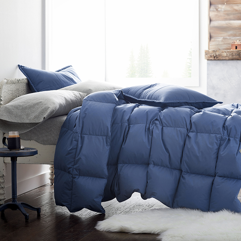Premium Down Light Warmth Comforter - Smoke Blue, Cal King
