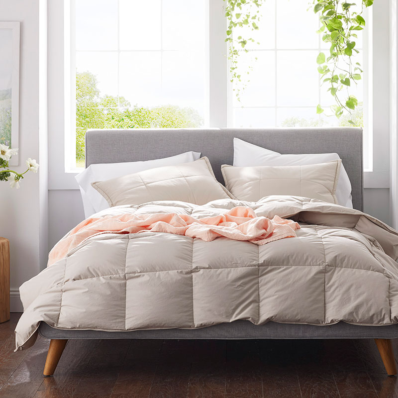 Premium Down Light Warmth Comforter - Feather Tan, Full