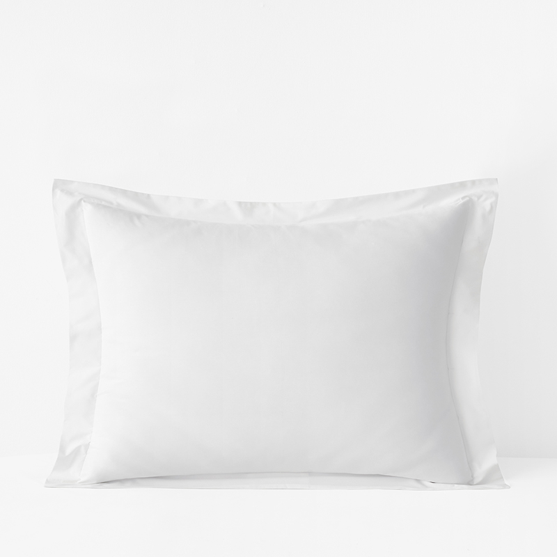 The Company Store Premium Cool Organic Cotton Percale Percale Sham In White