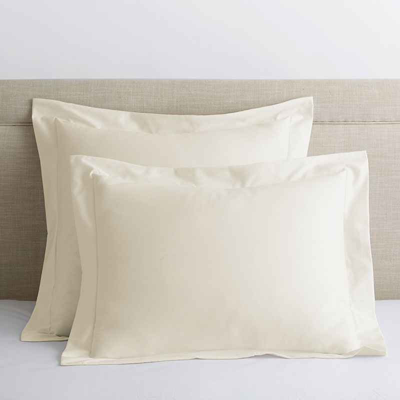 The Company Store Premium Smooth Organic Cotton Sateen Sham In Ivory