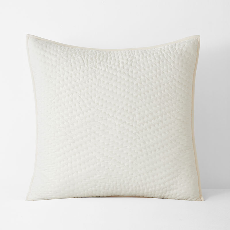 Voile Sham - Ivory, Euro