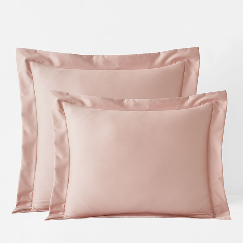 The Company Store Premium Smooth Supima® Cotton Wrinkle-free Sateen Sham In Pink