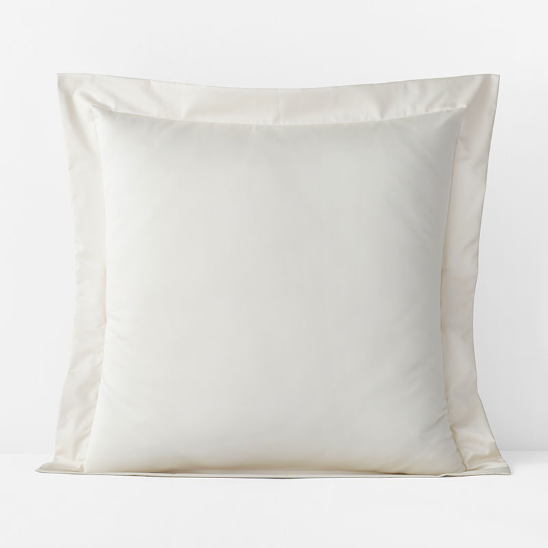 The Company Store Premium Smooth Supima® Cotton Wrinkle-free Sateen Sham In Ivory