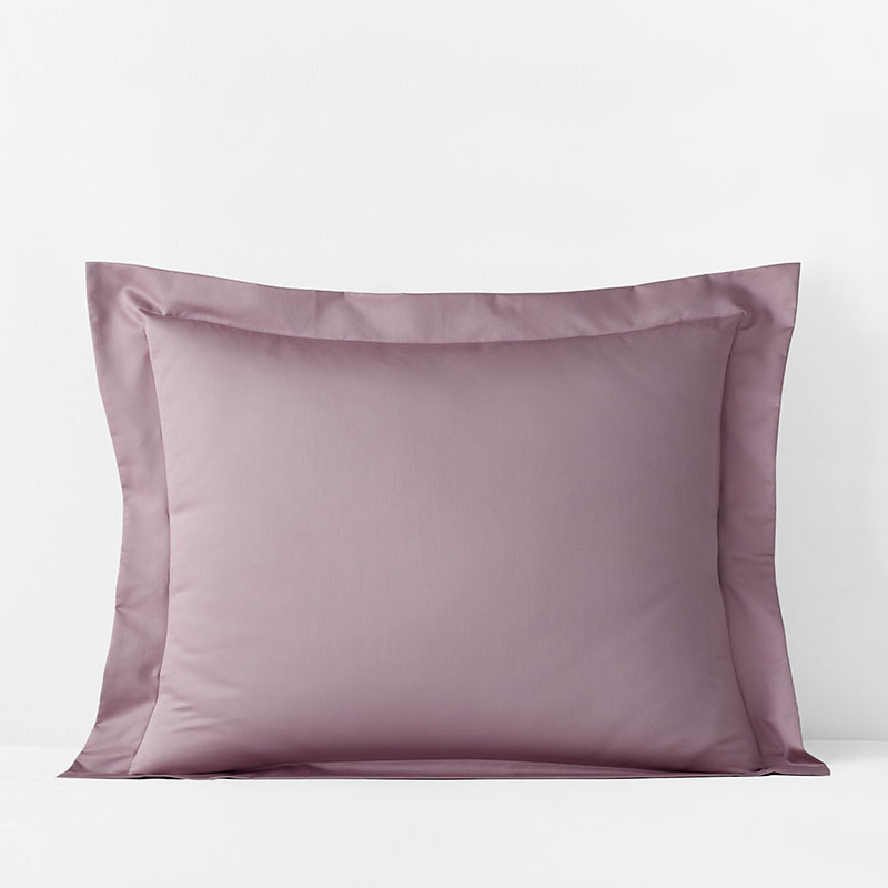 The Company Store Premium Smooth Supima® Cotton Wrinkle-free Sateen Sham In Purple