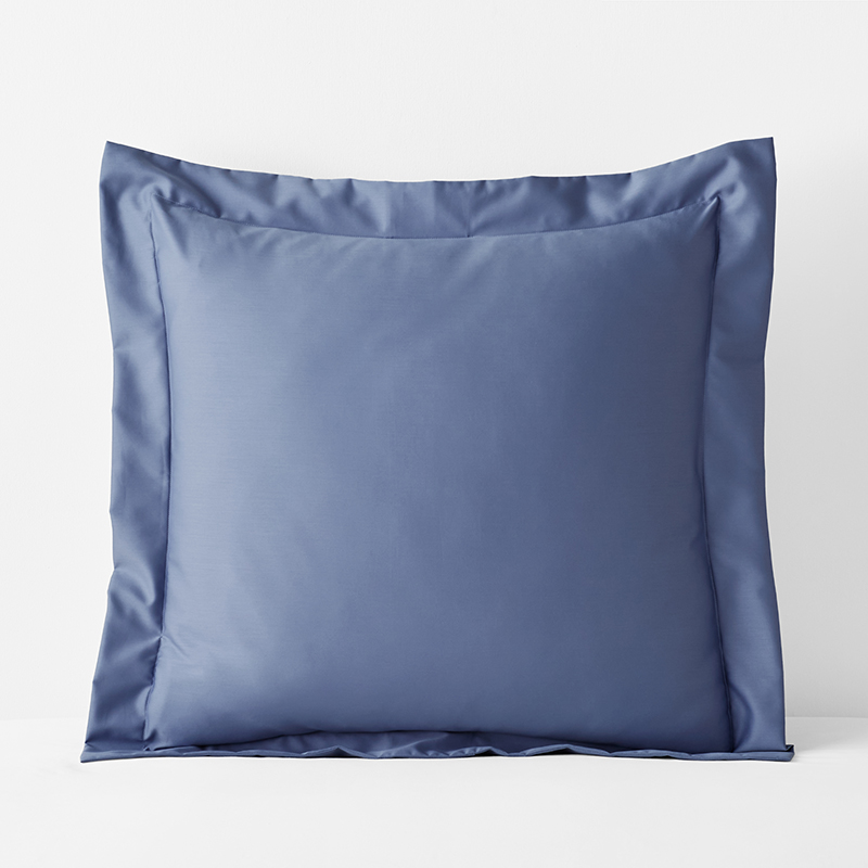 The Company Store Premium Smooth Supima® Cotton Wrinkle-free Sateen Sham In Blue Dusk