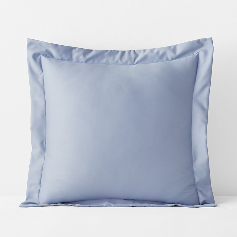 The Company Store Premium Smooth Supima® Cotton Wrinkle-free Sateen Sham In Blue Shadow