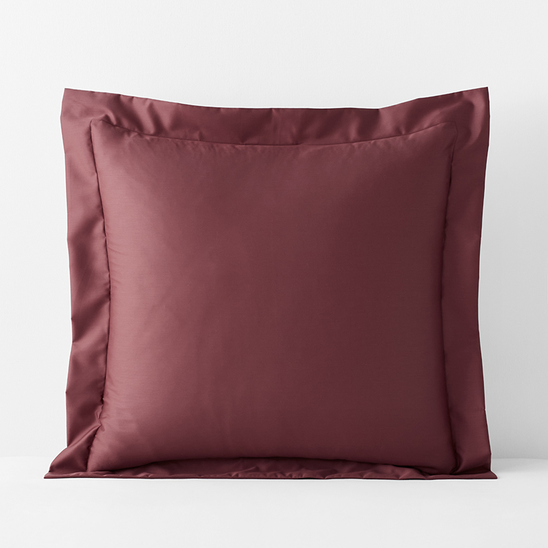 The Company Store Premium Smooth Supima® Cotton Wrinkle-free Sateen Sham In Redwood