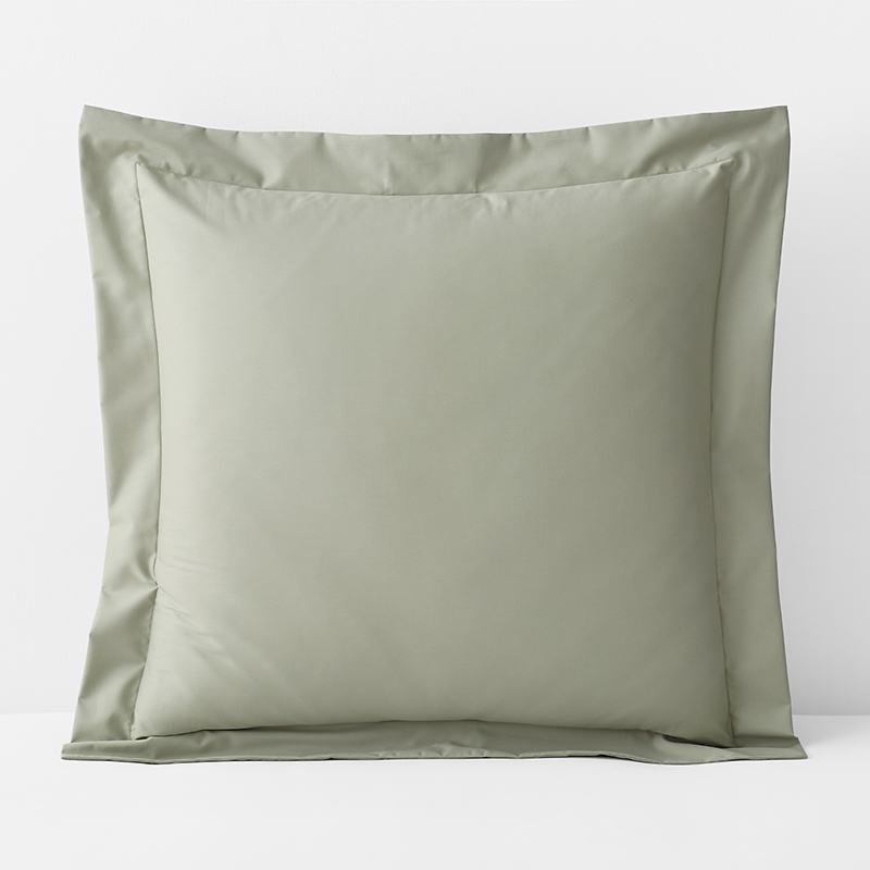 The Company Store Classic Smooth Wrinkle-free Sateen Sham In Laurel Green