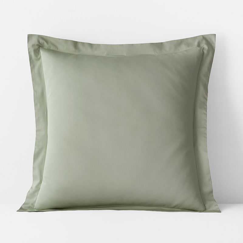 The Company Store Classic Smooth Rayon Made From Bamboo Sateen Sham In Green