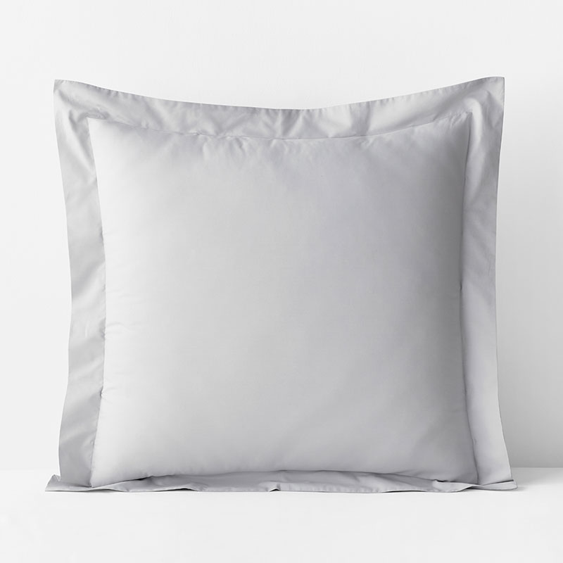 The Company Store Premium Cool Supima® Cotton Percale Sham In Pearl Gray