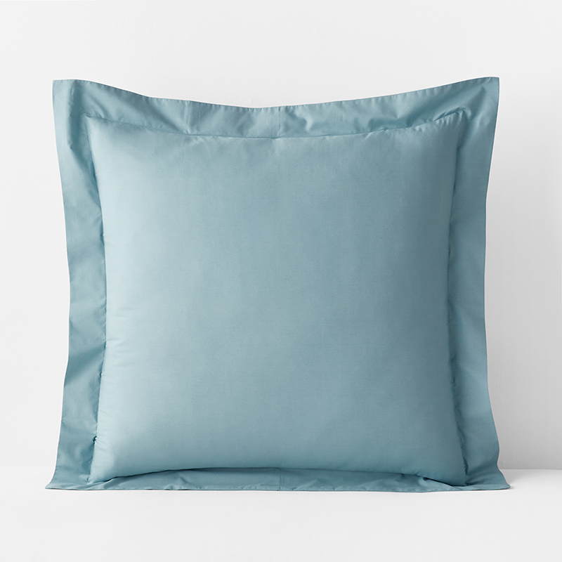 The Company Store Premium Cool Supima® Cotton Percale Sham In Slate Blue