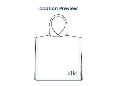 Hooded Poncho - Dot,Dot