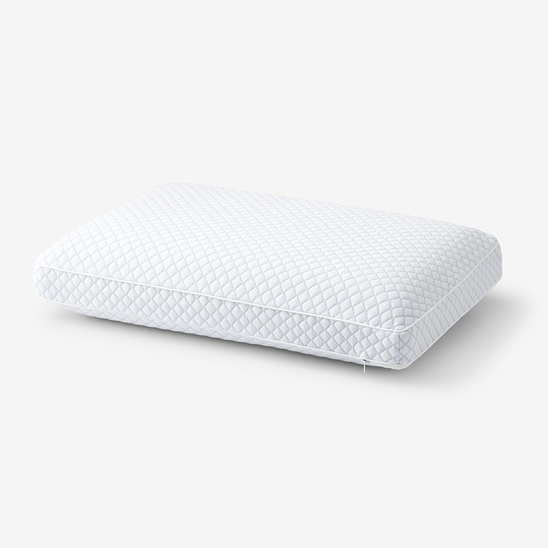 Comfort Cushion Memory Foam Gusseted Pillow - White