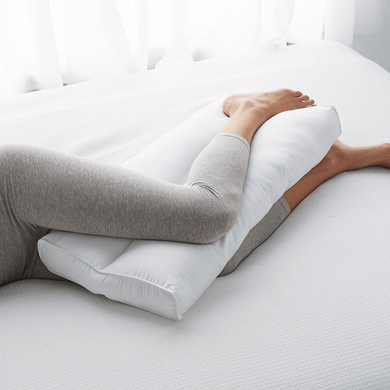 Knee Pillow for Side Sleeper, Memory Knee Pillow With 1 Pillowcase