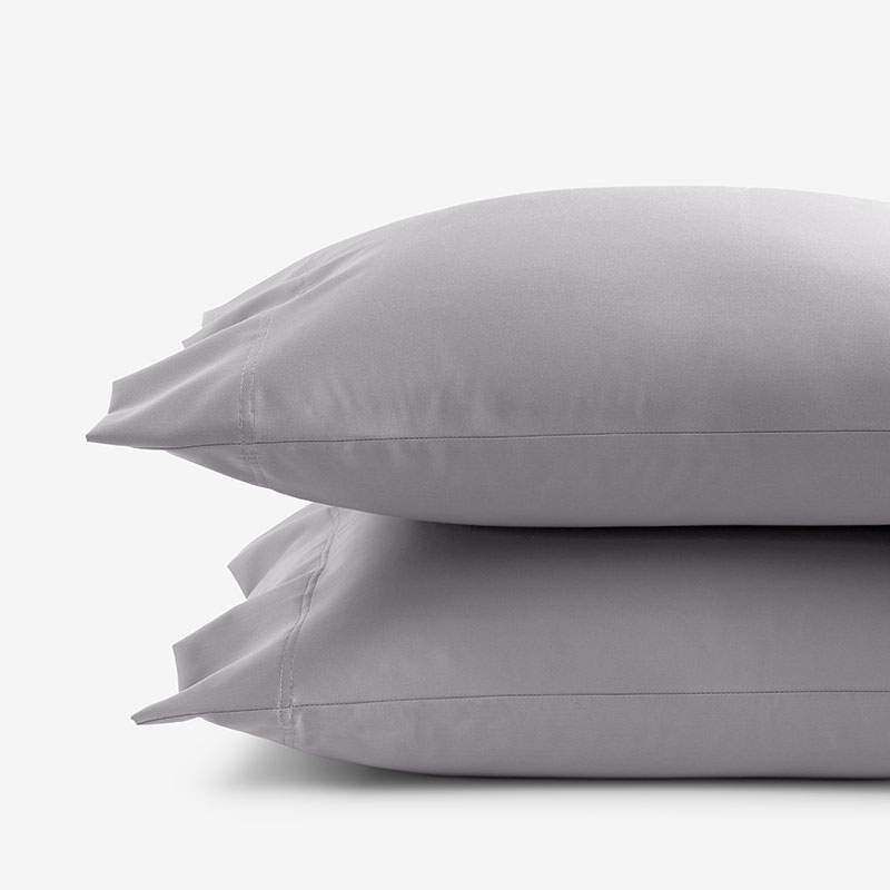 The Company Store Premium Smooth Supima® Cotton Wrinkle-free Sateen Pillowcase Set In Gray