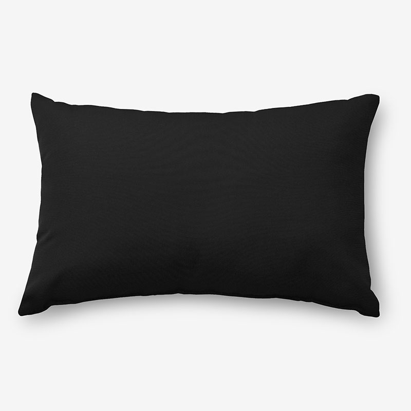 The Company Store Indoor/outdoor Toss Pillow In Black