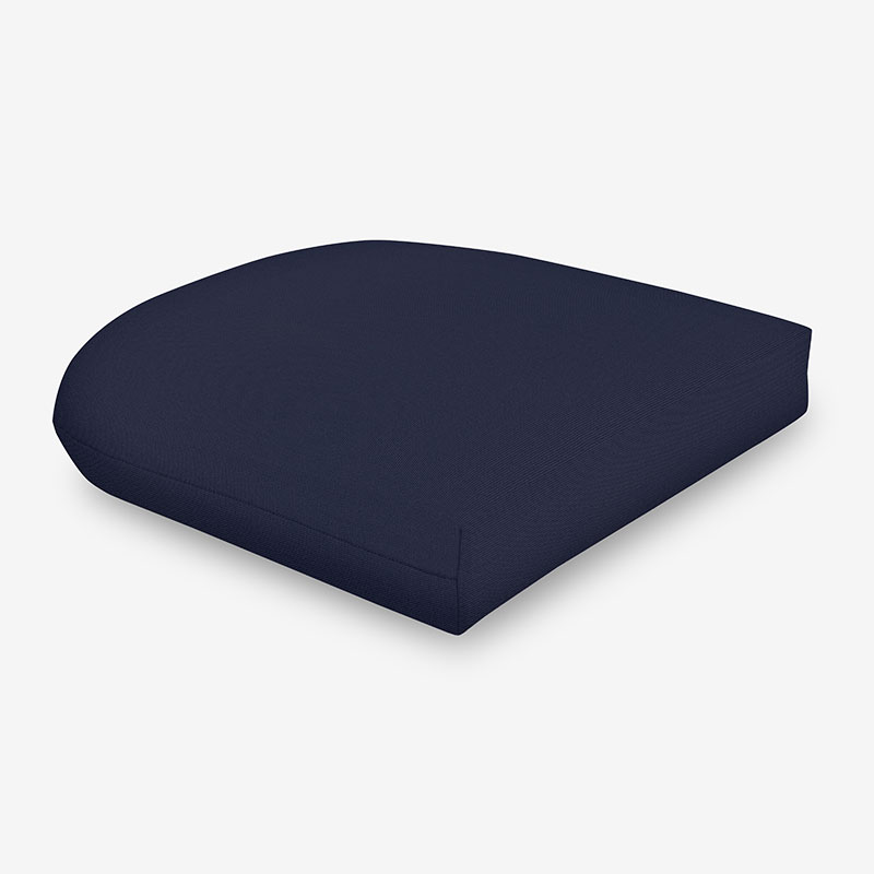 The Company Store Contour Chair Cushion In Blue