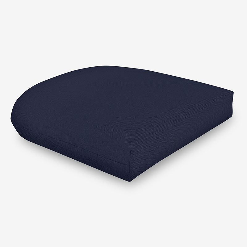 The Company Store Contour Chair Cushion In Blue