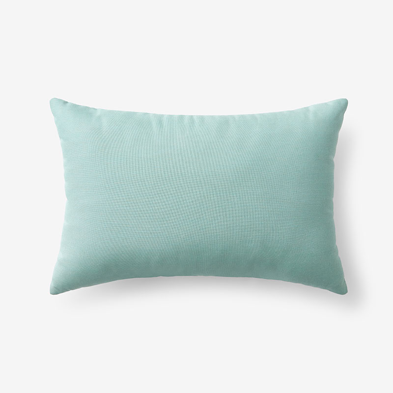 The Company Store Indoor/outdoor Toss Pillow In Teal/turquoise Blue