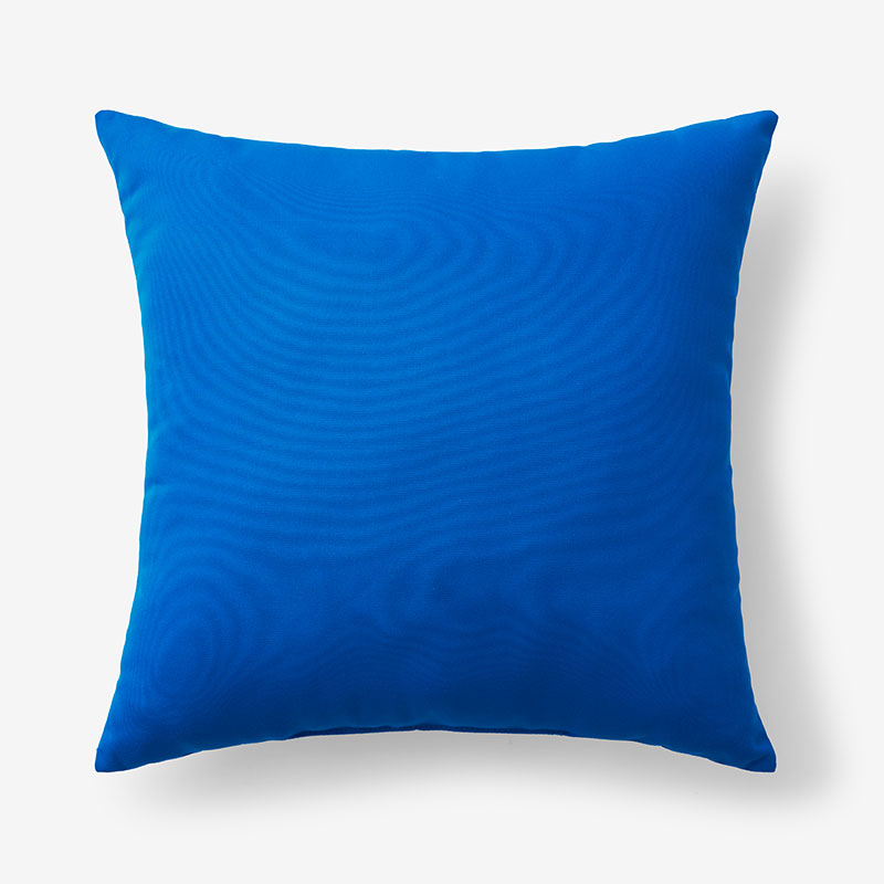 The Company Store Indoor/outdoor Toss Pillow In Pacific Blue