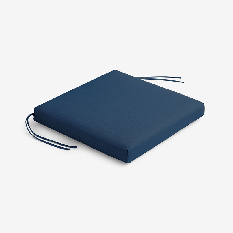 The Company Store Replacement Knife Edge Chair Cushion In Blue