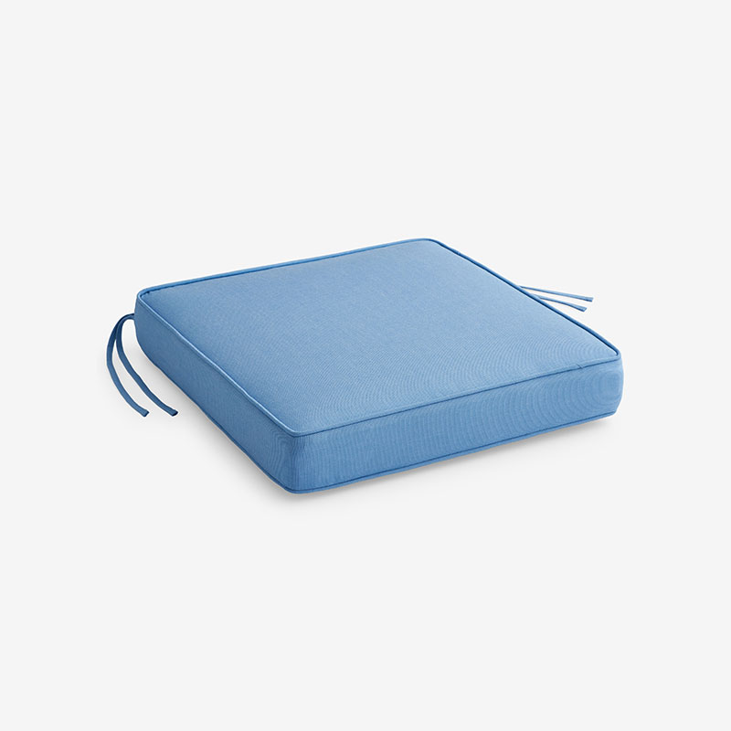 The Company Store Replacement Boxed Edge Chair Cushion In Air Blue