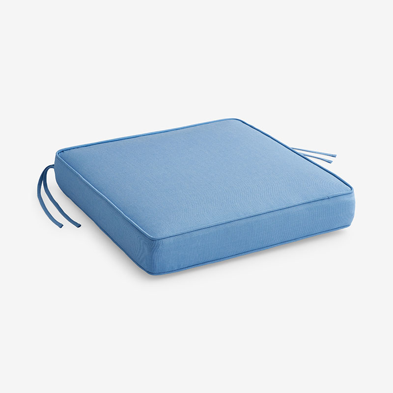 The Company Store Replacement Boxed Edge Chair Cushion In Air Blue
