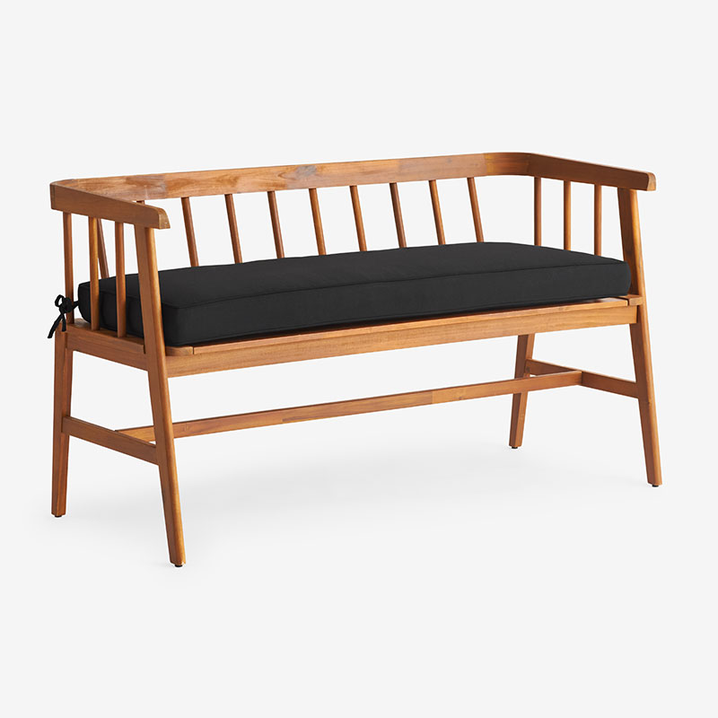 The Company Store Bench Cushion In Black