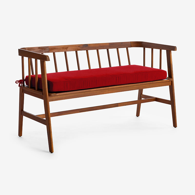 The Company Store Bench Cushion In Jockey Red