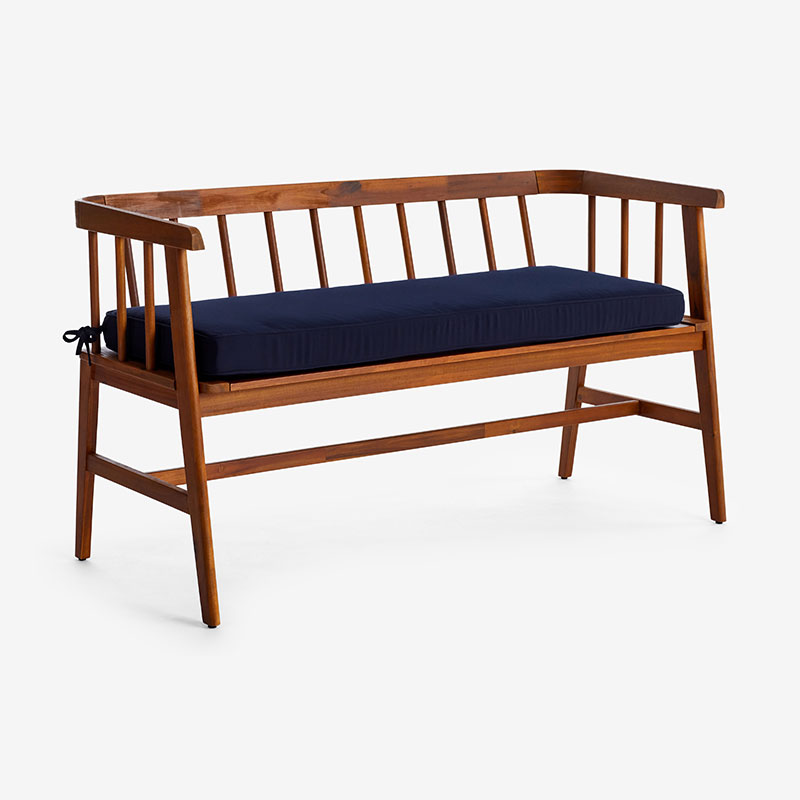 The Company Store Bench Cushion In Blue
