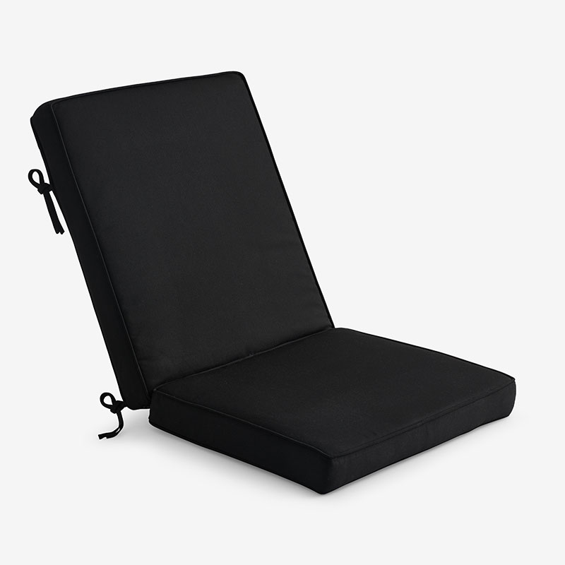 The Company Store Chair & Seatback Cushion In Black